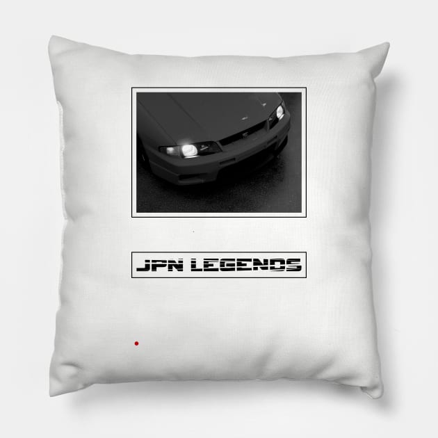 Japan Legends R33 Pillow by herasegt