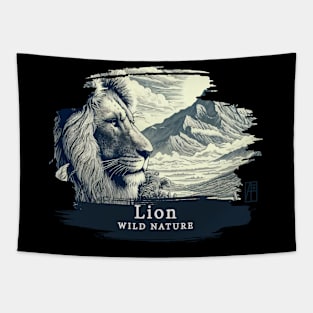 Lion - WILD NATURE - LION -6 Tapestry