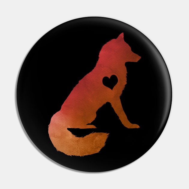 Adore Foxes Pin by Psitta