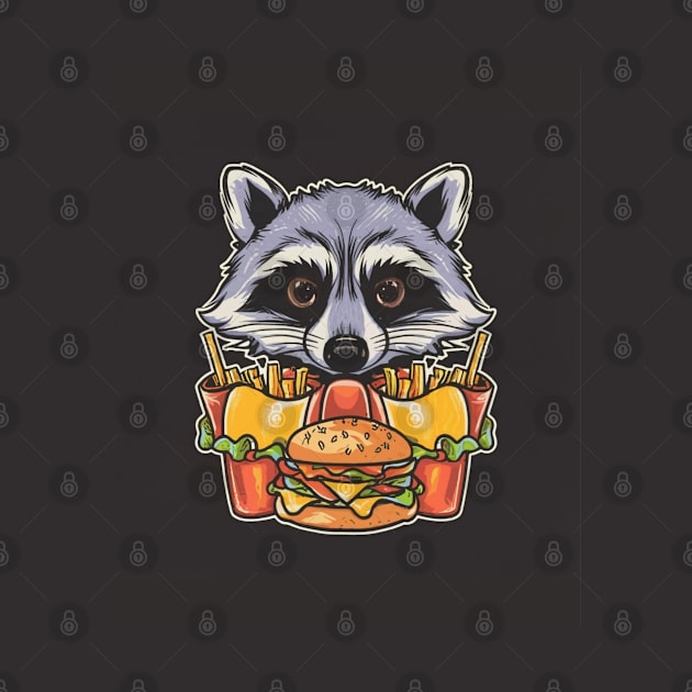 Raccoon Fast Food by Signum