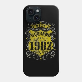 37th Wedding Anniversary Gift 37 yrs Best Husband Since 1982 Phone Case