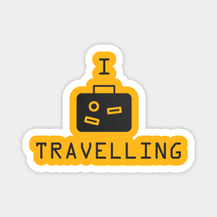 I Love Travelling Magnet