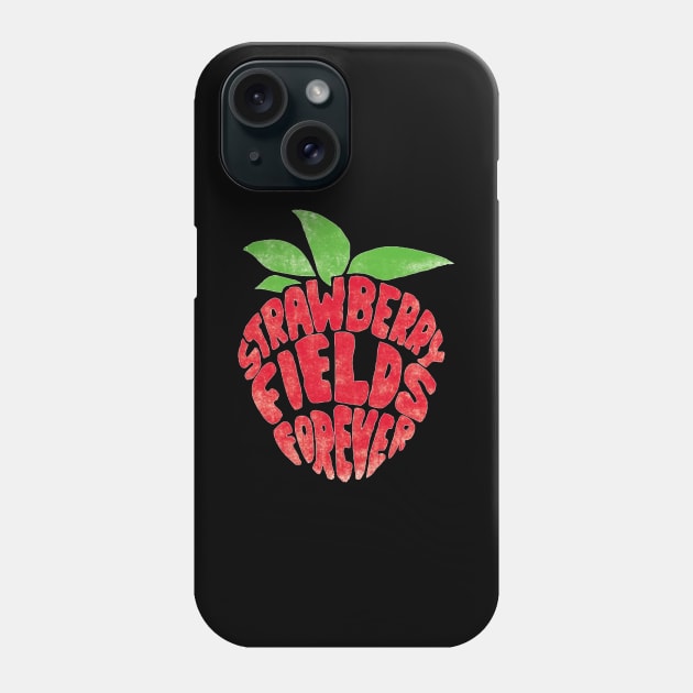 Strawberry Fields Forever Song Phone Case by MucisianArt