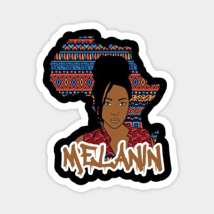 Melanin Poppin Black Girl Gift Magnet