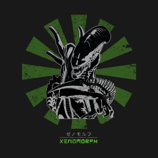 Xenomorph Retro Japanese Alien T-Shirt