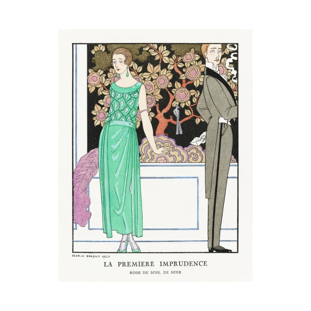 La premiere imprudence: Robe du soir, de Beer (1921) by WAITE-SMITH VINTAGE ART