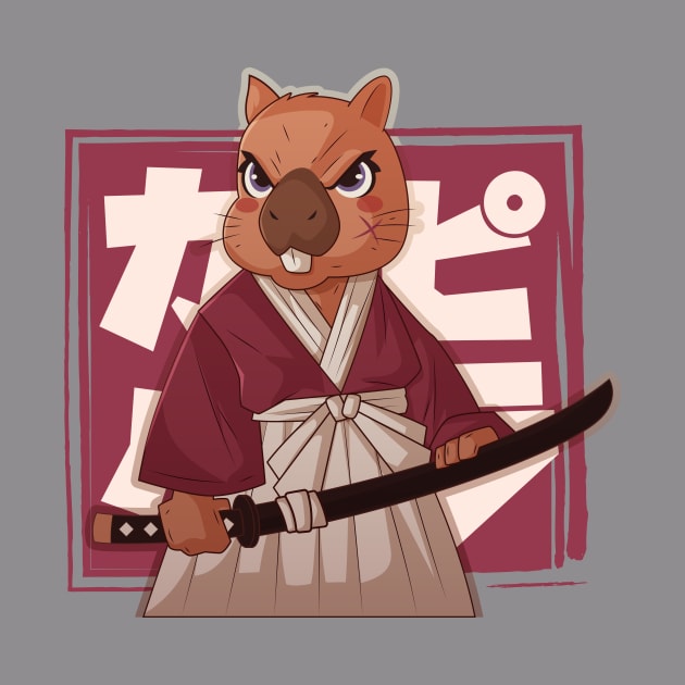 Capybara Samurai by JIMZOART