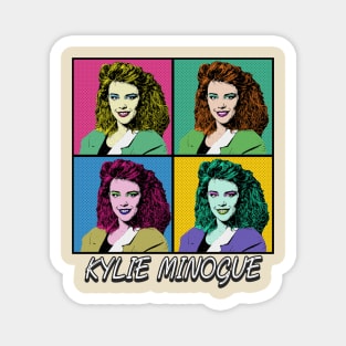 Kylie Minogue 80s Pop Art Style Magnet