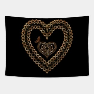 Wonderful celtic knot heart with butterflies Tapestry