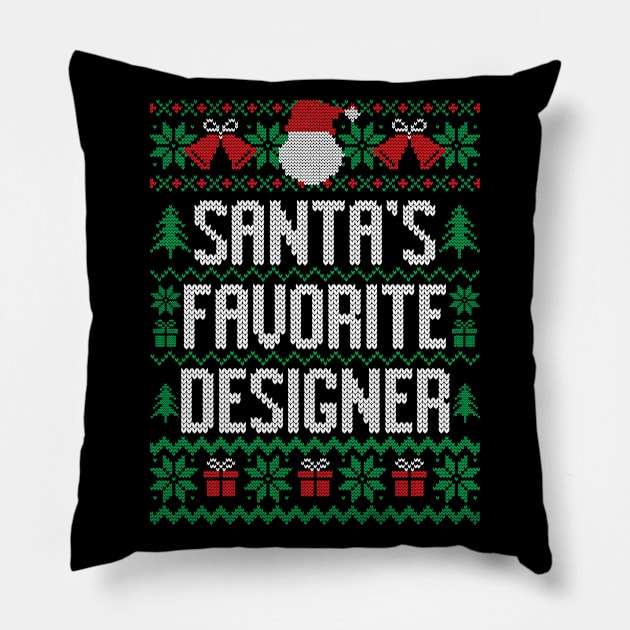 Santa's Favorite Designer Pillow by Saulene