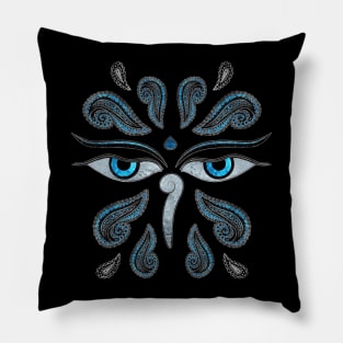 Wisdom Eyes of Buddha Pillow