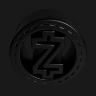 3D Zcash - Matte-Black T-Shirt