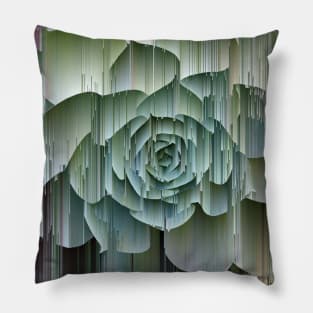Glitched Succulent Pillow