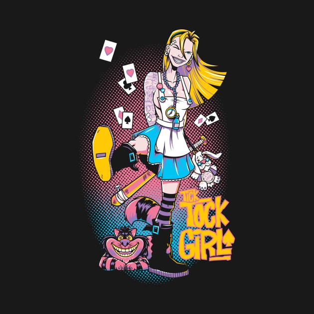 Tick Tock Girl - Goth Punk Alice in Wonderland by Nemons