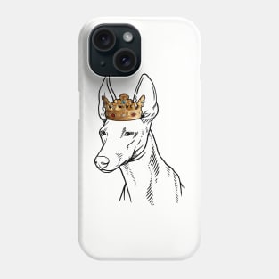 Cirneco dell'Etna Dog King Queen Wearing Crown Phone Case