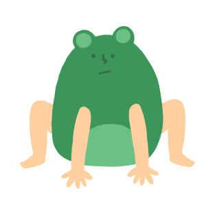 Frog with Legs | Cute | Weird | High Quality | Gift | Minimalist T-Shirt