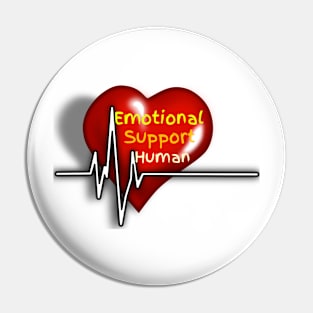 Emotional support human Pin