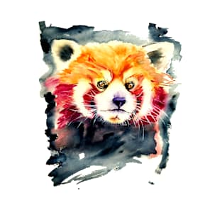 Red panda watercolor T-Shirt