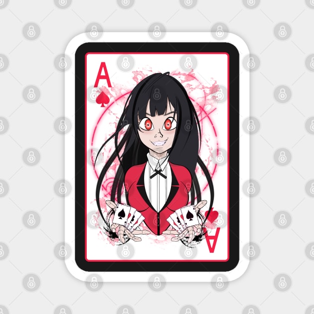 Kakegurui card Magnet by marko0z