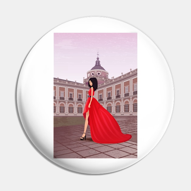 Red Gala dress in Aranjuez Pin by LEGADOVISUAL