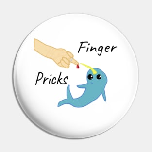 Narwhal Finger Pricks Pin