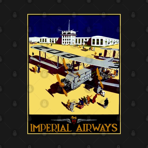 Imperial Airways Vintage Advertised Travel and Tourism Print by posterbobs