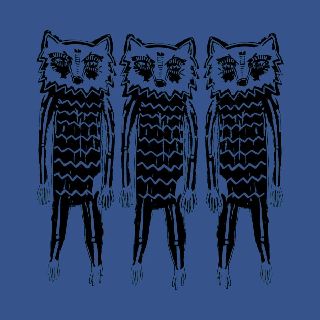 Three Raccoons by TheMothFlock