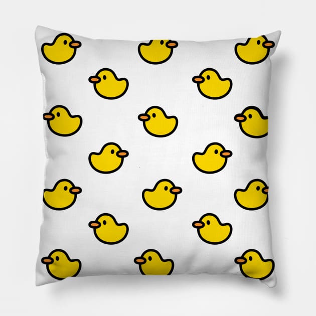 cute duck pattern Pillow by DewaJassin