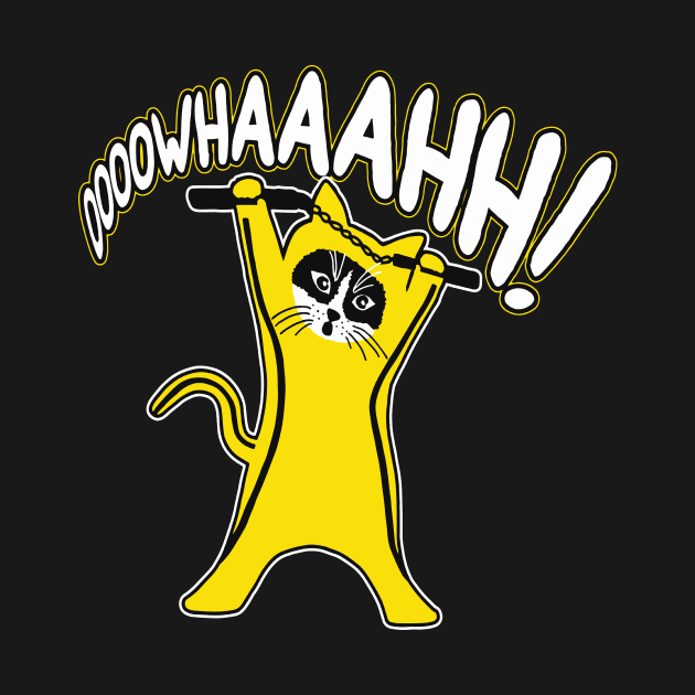 Martial arts Cat Bruce Lee by yumiyoshi4