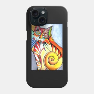 Abstract cat Phone Case