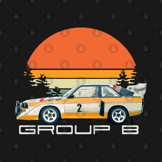 Sport S1 E2 A2 Group B Rally Car Stig Blomqvist, Mikkola and Walter Röhrl by cowtown_cowboy