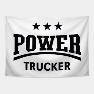 Power Trucker (Truck Driver / Truckman / Black) Tapestry