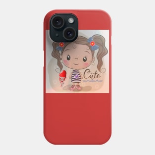 Cute little girl Phone Case