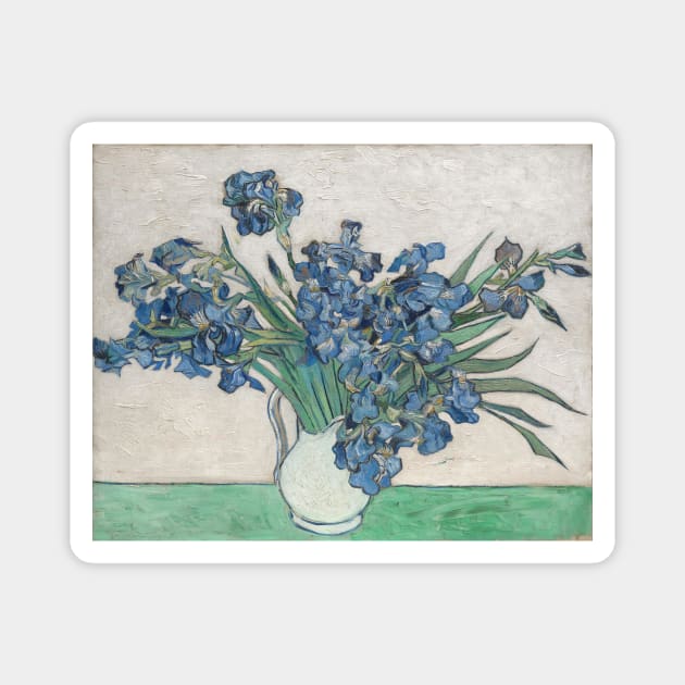 Irises - Vincent van Gogh Magnet by KargacinArt