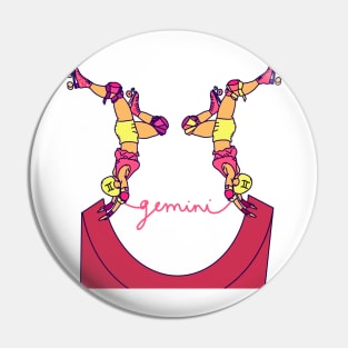 Gemini Rollergirls Pin