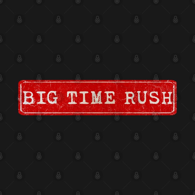 vintage retro plate Big Time Rush by GXg.Smx