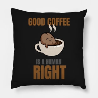 Good Coffee Is A Human Right Pillow