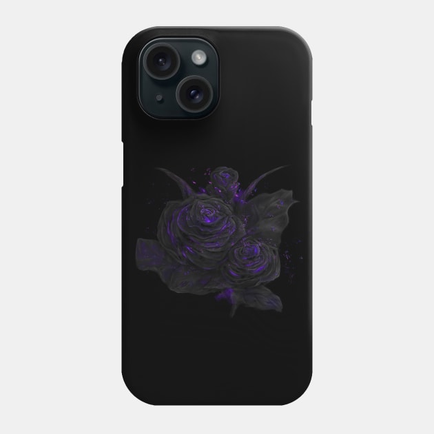 Sparkling roses - purple option Phone Case by consequat