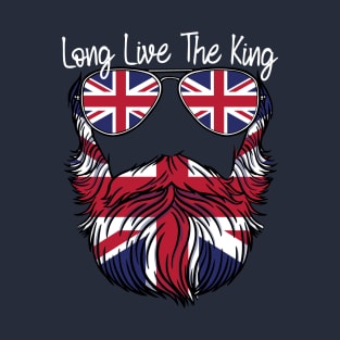 British King III Men Charles Long Live The King Bearded Men T-Shirt