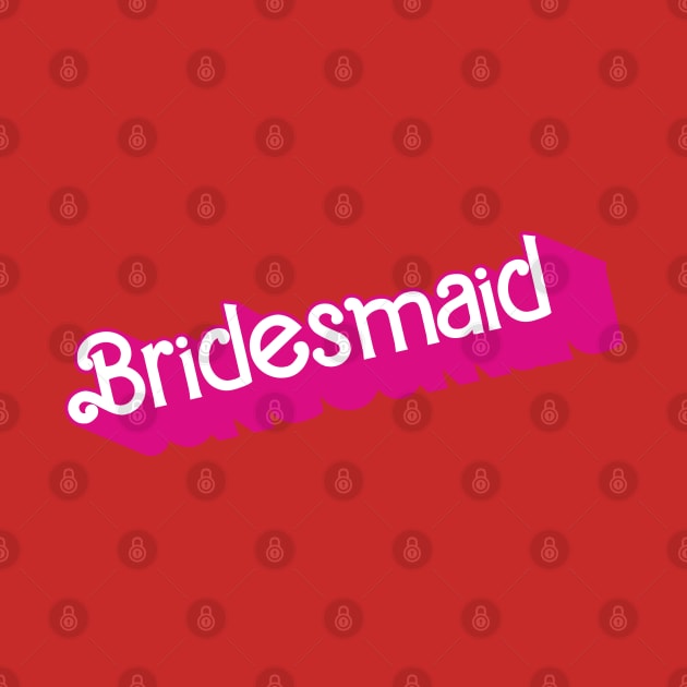 Bridesmaid Barbie logo by byb