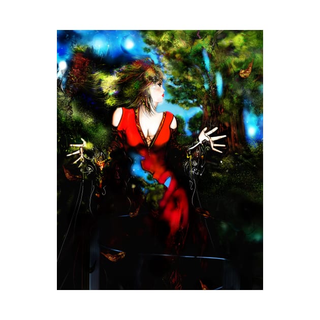 Red Forest FIGURE ADDITION PRINT. by grantwilson