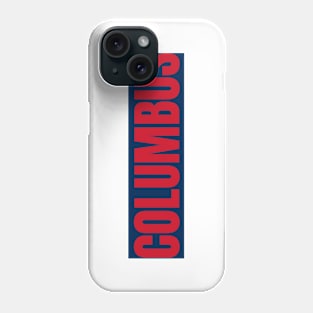 columbus with blue strip Phone Case