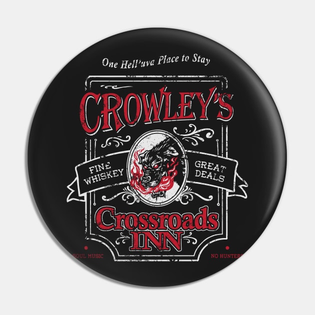 Crowley's Crossroads Inn Pin by heartattackjack