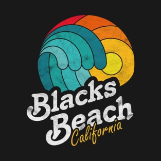 Blacks Beach California Surfing Surf Sunset Wave T-Shirt