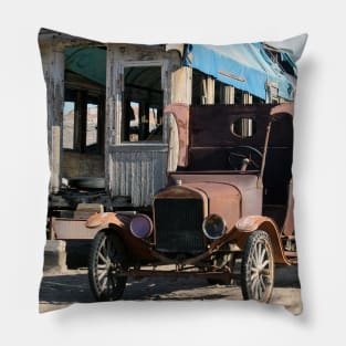 Abandoned truck Pillow