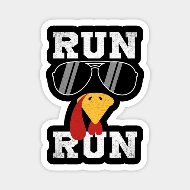 Turkey Run Thanksgiving Trot Squad Running Turkey Trot Magnet by antrazdixonlda