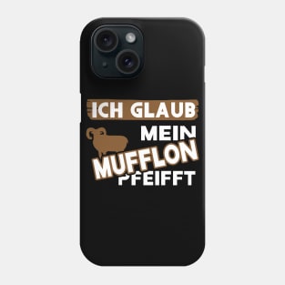 Mufflon Fährte Jagen Hörner Jagd Natur Spruch Phone Case