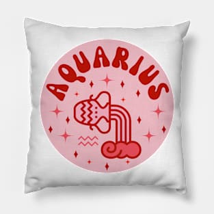 Aquarius Zodiac Sign Pillow