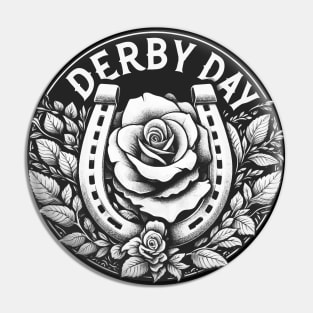 Funny Monochromatic Derby Day 2024 Pin