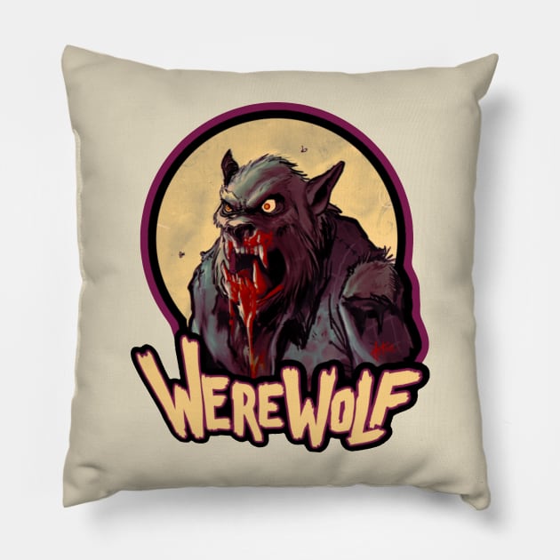 Werewolf Pillow by sideshowmonkey